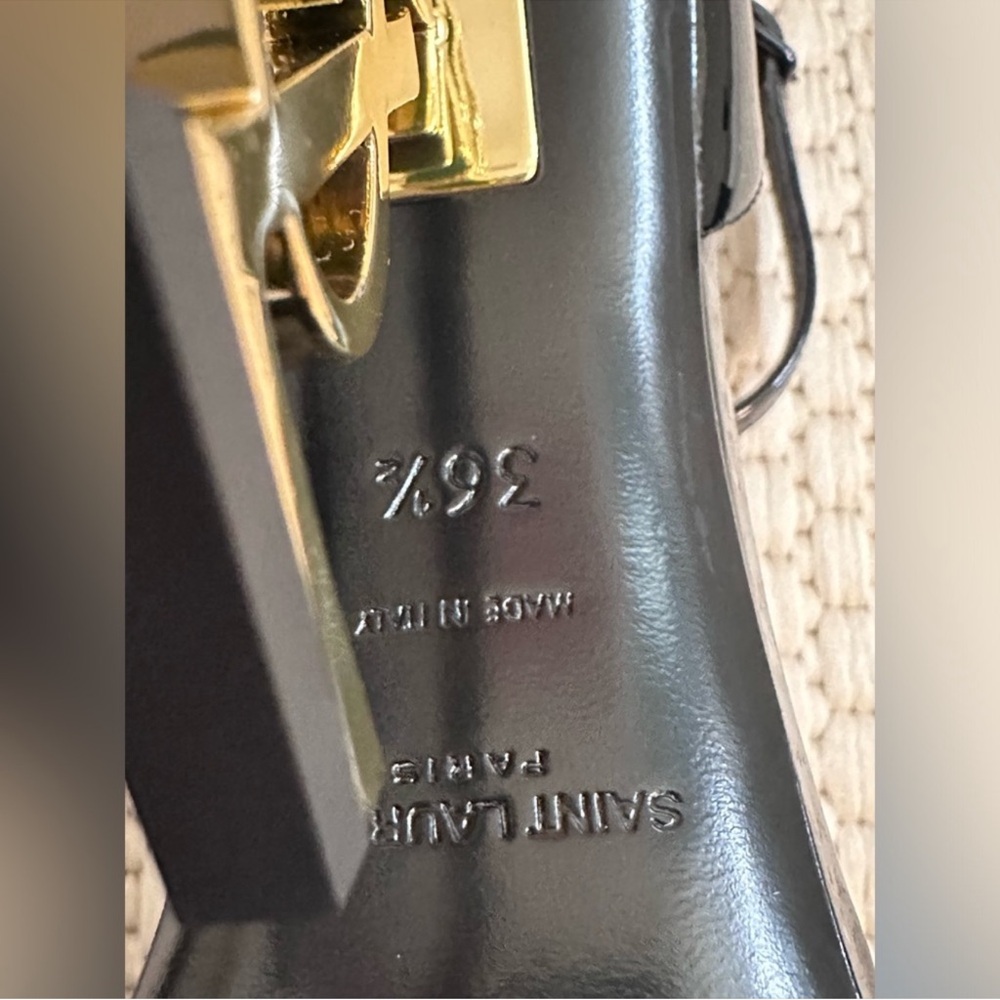 Saint Laurent Opyum YSL Logo Heel Sandals - Picture 11 of 14